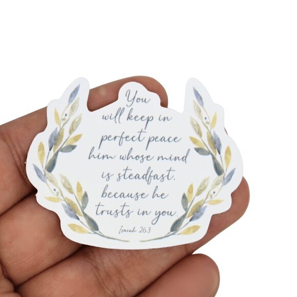 Other - Sticker Bundles 12x$6 Religious Christian Bible Verse Isaiah 26:3